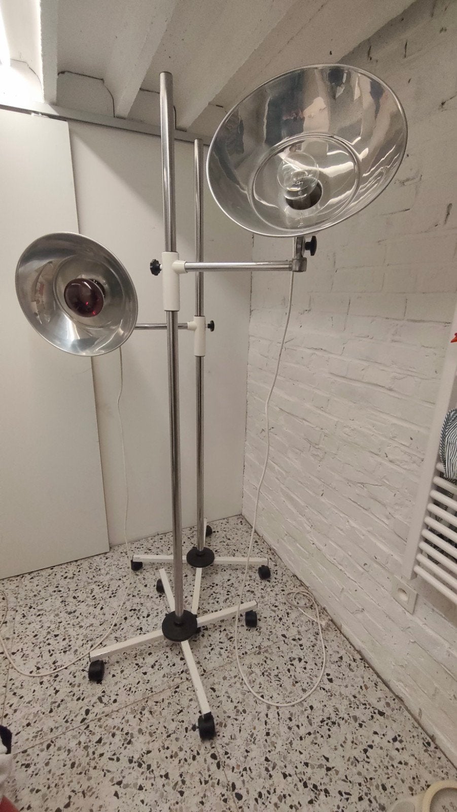 2 vintage Catane infrarood - staande lampen, Huis en Inrichting, Lampen | Overige, Ophalen