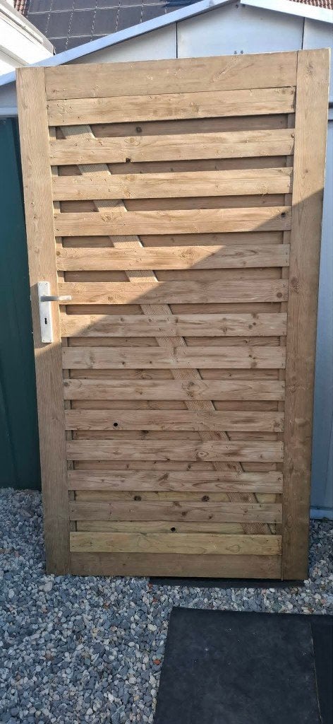tuindeur  Royal grenen hout 180 x 100, Tuin en Terras, Ophalen, Zo goed als nieuw, Hout