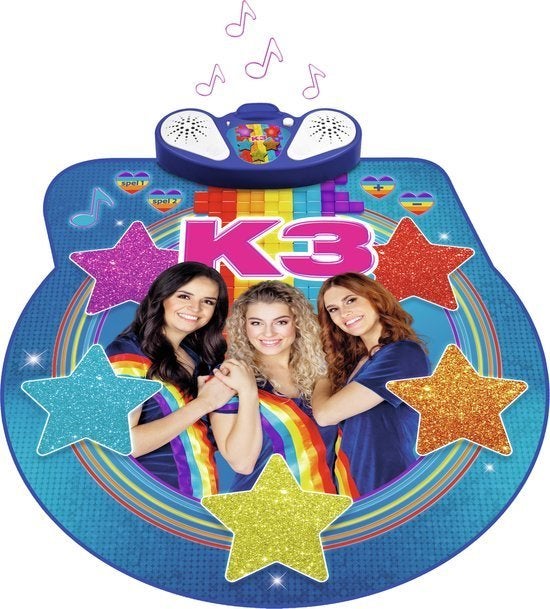 K3 dansmat - met 4 K3 liedjes - 2 leuke spelvarianten, Ophalen, Zo goed als nieuw