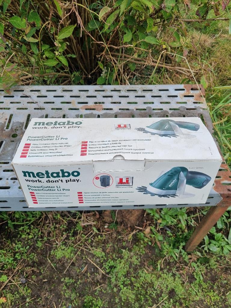 Metabo Buxusschaar Litium ion, Tuin en Terras, Ophalen, Gebruikt, Accu, Metabo