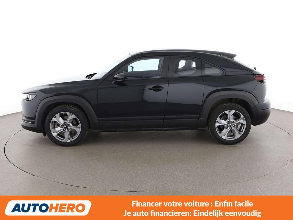 Mazda MX-30 e-Skyactiv 107 kW Evolution (bj 2021, automaat), Auto's, Stof, Gebruikt, Zwart, Elektrisch