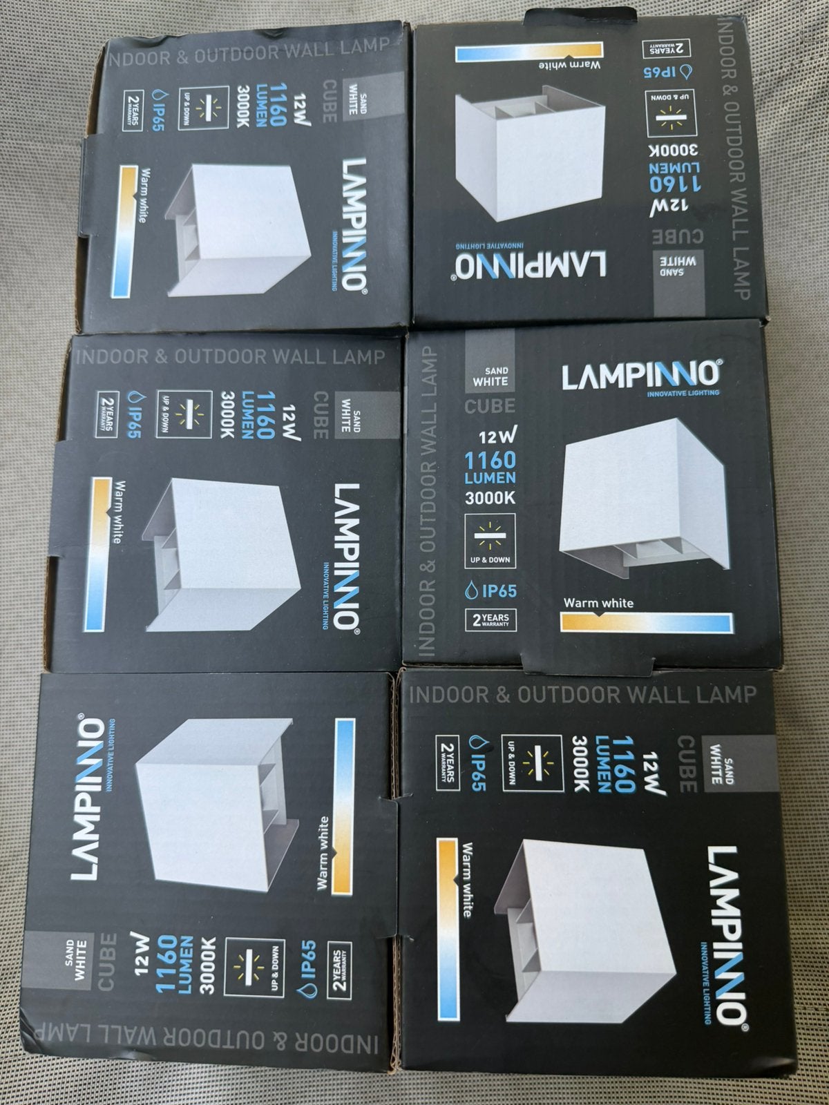 LAMPINNO Cube LED-wandlamp — Nieuw, Huis en Inrichting, Woonaccessoires | Overige, Ophalen, Zo goed als nieuw