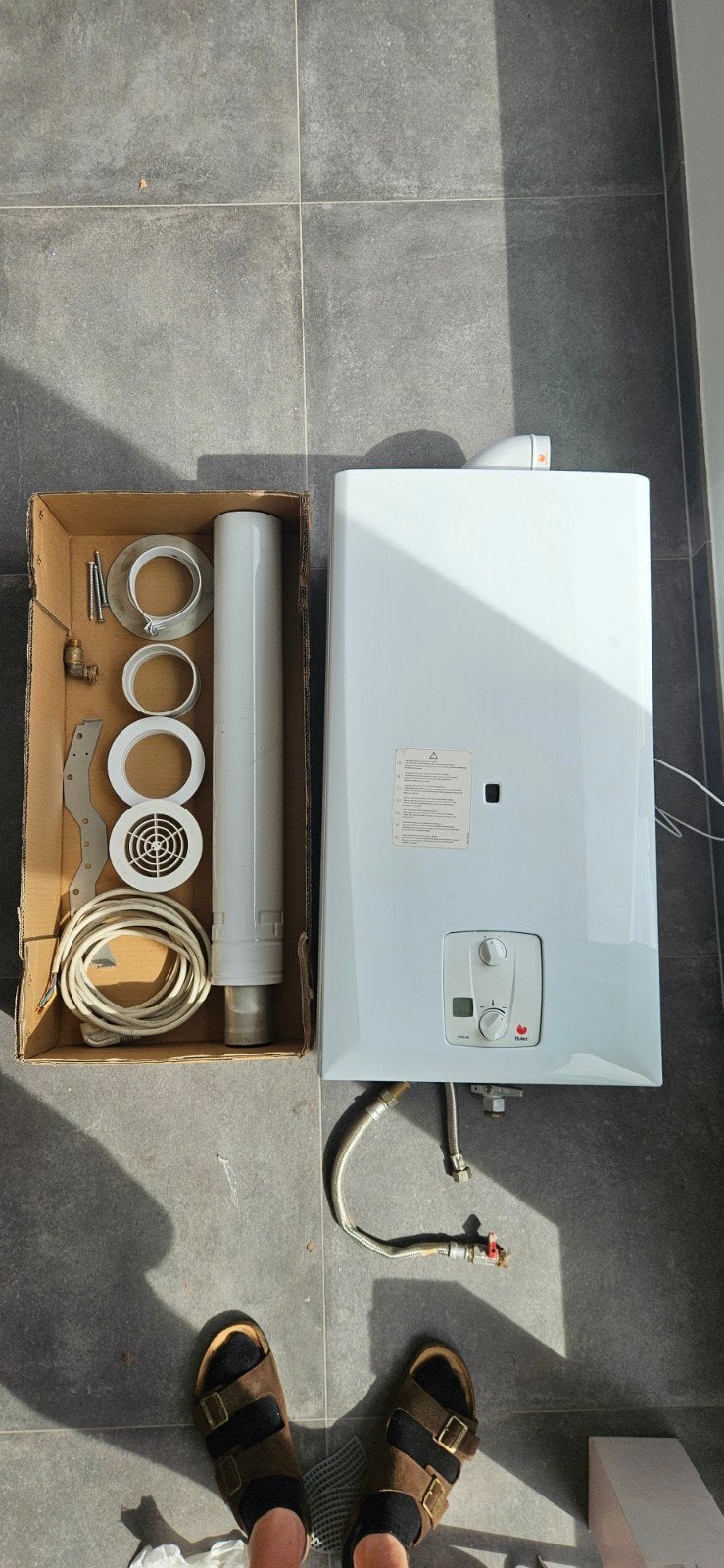 Doorstromer 17L Bulex Opalia F 17 E, Doe-het-zelf en Bouw, Ophalen, Gebruikt, Aardgas, Ouder dan 10 jaar