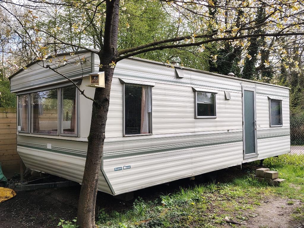 Caravan te koop, Caravanes & Camping, Caravanes, Particulier, jusqu'à 3, Autre, 2 lits séparés, 7 à 8 mètres, Douche, Réfrigérateur