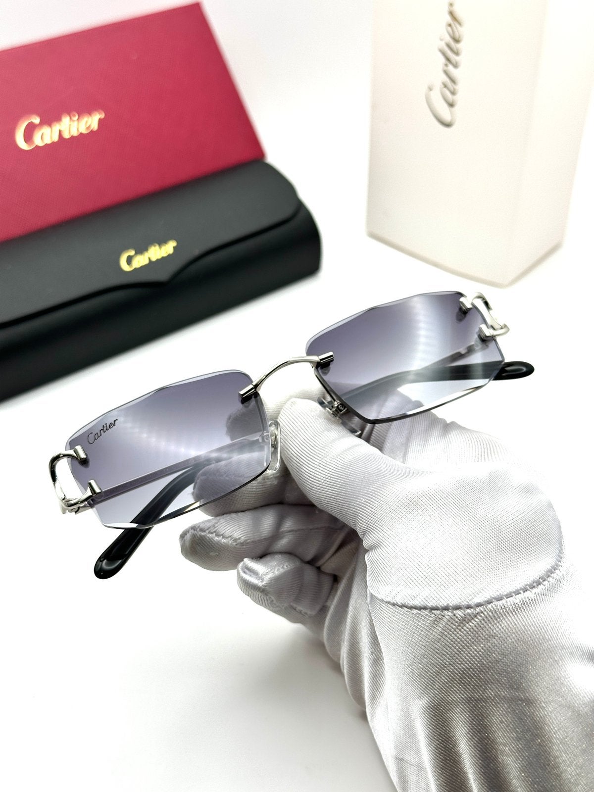 Lunettes cartier, Enlèvement ou Envoi, Comme neuf, Noir, Lunettes