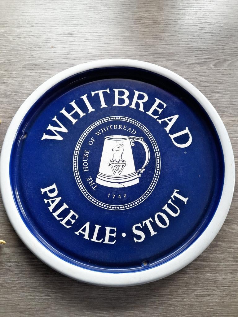 Dienblad whitbread pale ale emaille, Verzamelen, Ophalen of Verzenden