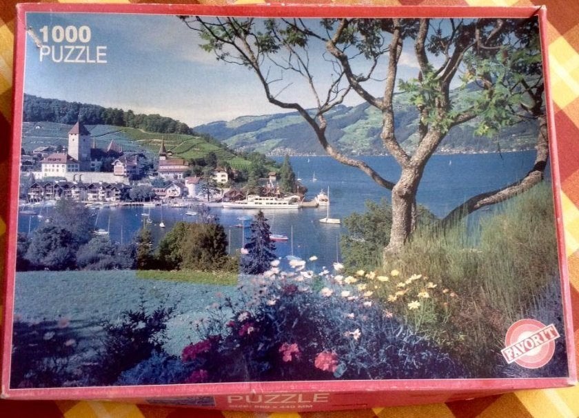 Ravensburger legpuzzel 1000 stukjes Thunersee—100% VOLLEDIG, Ophalen of Verzenden, 500 t/m 1500 stukjes, Nieuw, Legpuzzel