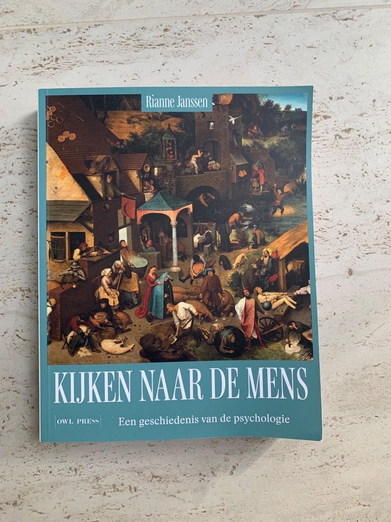Kijken naar de mens: Een geschiedenis van de psychologie, Livres, Comme neuf, Enlèvement, Autres sujets/thèmes, Rianne Janssen