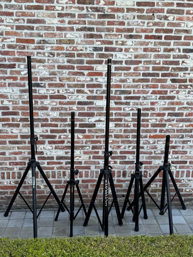 5x divers luidsprekerstatief, Enlèvement, Comme neuf