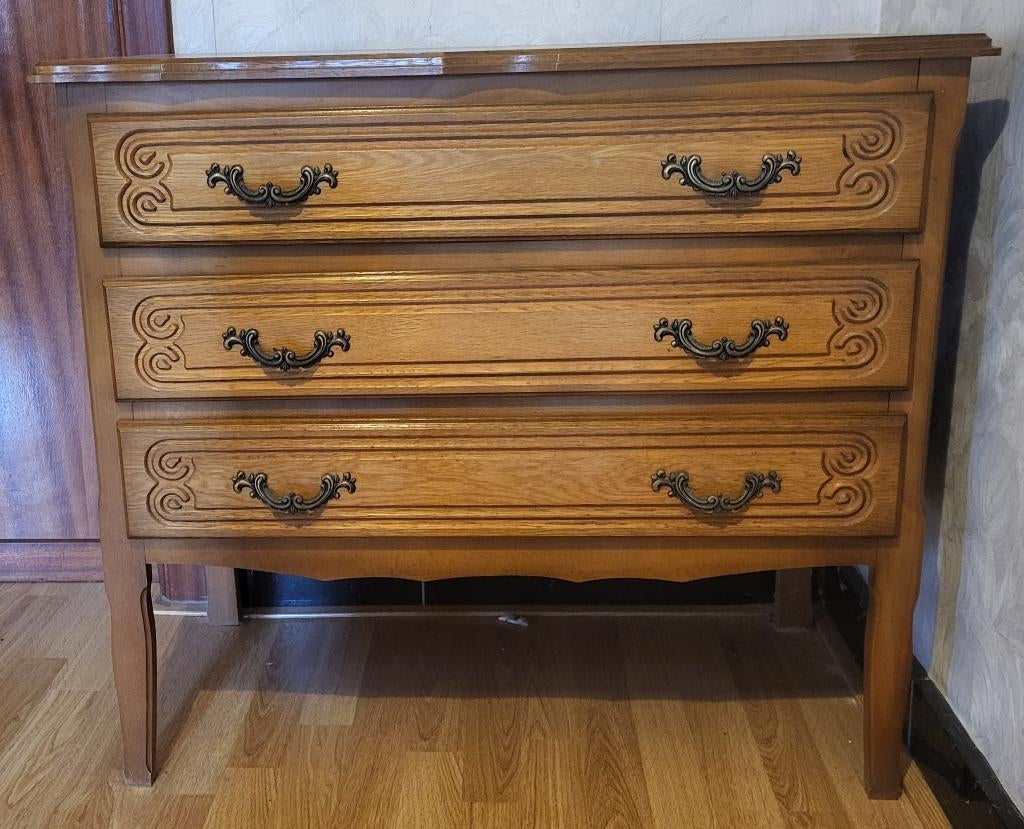 Houten kastje met 3 lades, Huis en Inrichting, Ophalen