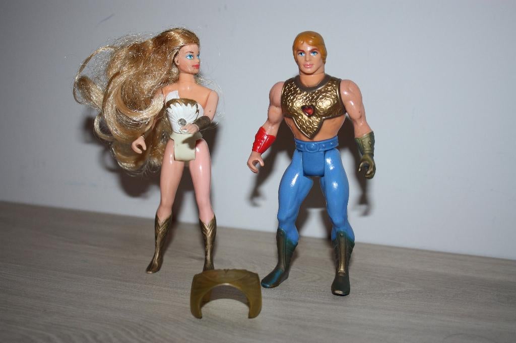 2x figuren Princess of power , She-Ra , He-Man , 1984, Verzamelen, Ophalen of Verzenden, Gebruikt, Tv, Actiefiguur of Pop