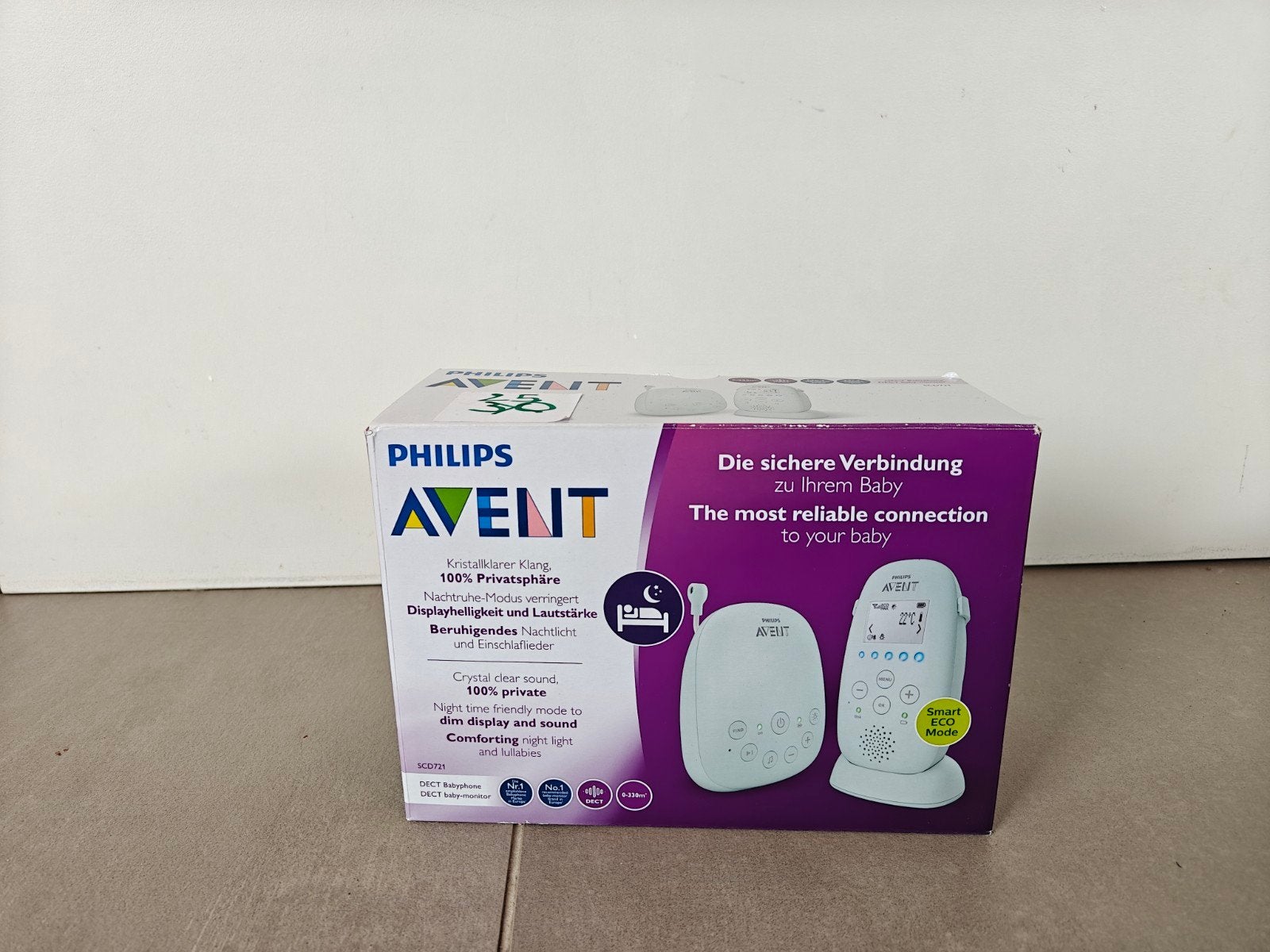 Philips Avent audio babyfoon, Enlèvement, Comme neuf, 250 mètres ou plus, Fonction Répondeur