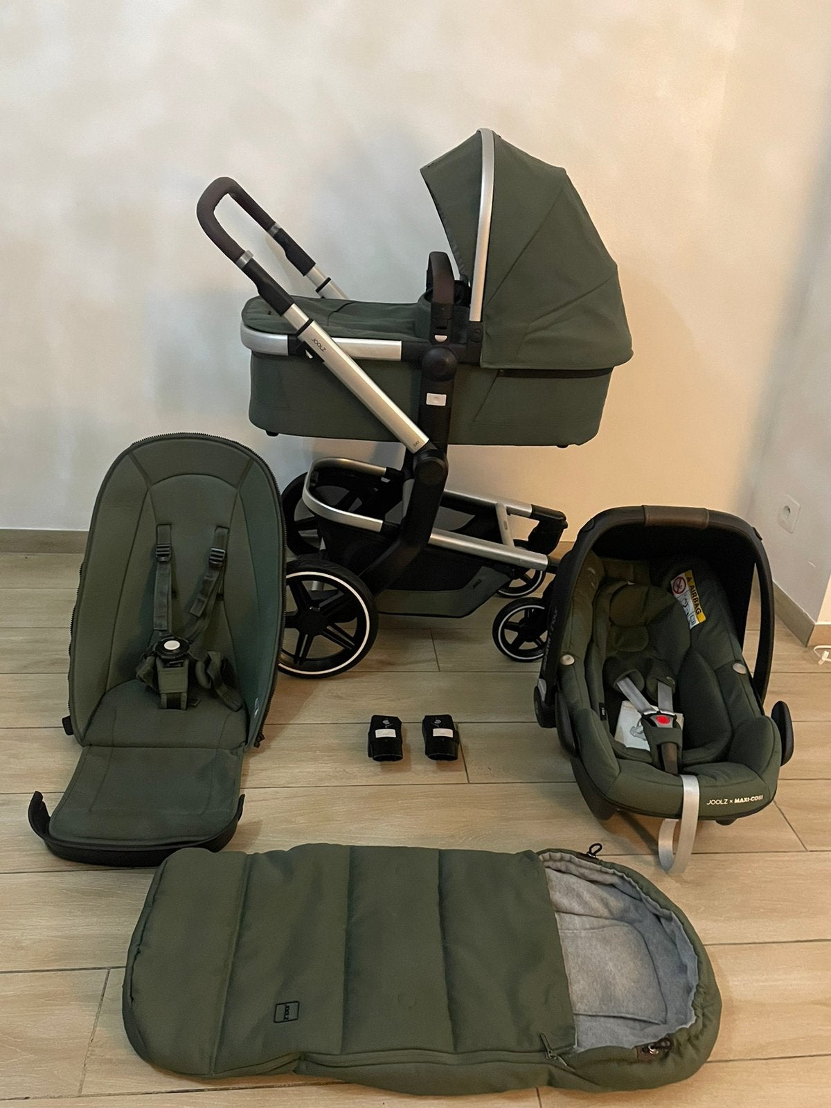Joolz Day+ Marvellous Green 3-in-1 compleet Set, Enfants & Bébés, Enlèvement ou Envoi, Babygeluk, Dossier réglable, Comme neuf