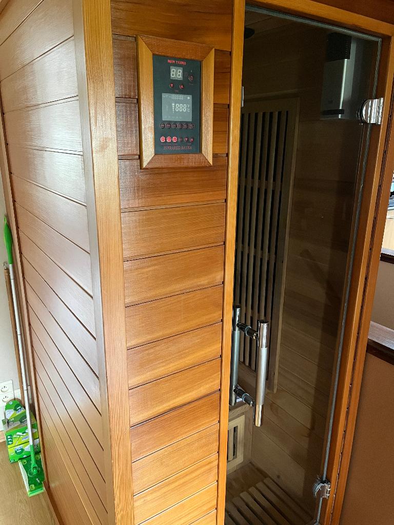 Infrarood Sauna 1 pers Newtrend soderham red cedar, Sport en Fitness, Sauna, Zo goed als nieuw, Complete sauna, Infrarood, Ophalen
