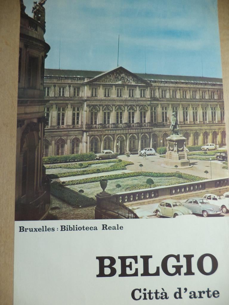 ca 1960 vintage grote poster foto affiche Toerisme Brussel, Collections, Enlèvement