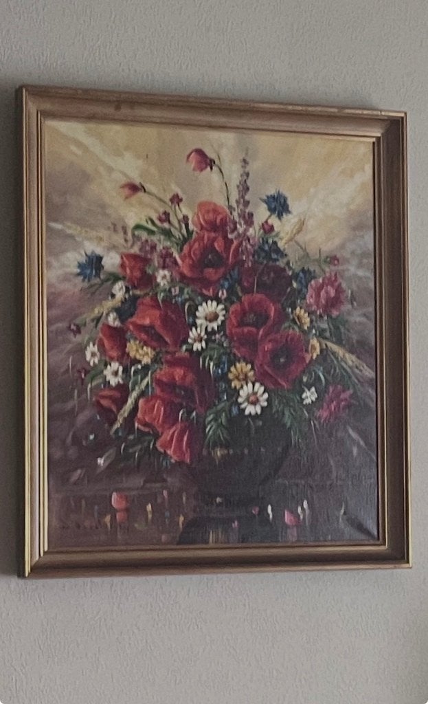 Schilderij, Ophalen, Bloemen