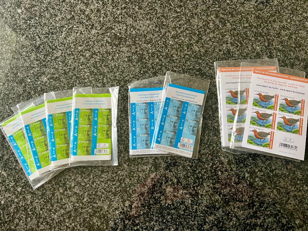 Timbres neufs "Monde", "Europe", Enlèvement ou Envoi, Autres types