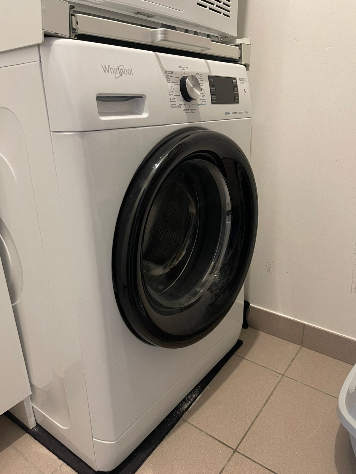 Machien à laver whirlpool, Elektronische apparatuur, Wasmachines, Ophalen, Gebruikt, 1200 tot 1600 toeren, 6 tot 8 kg