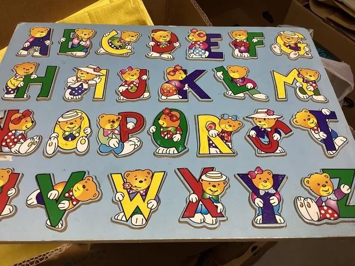 Houten puzzel het alfabet, Kinderen en Baby's, Verzenden