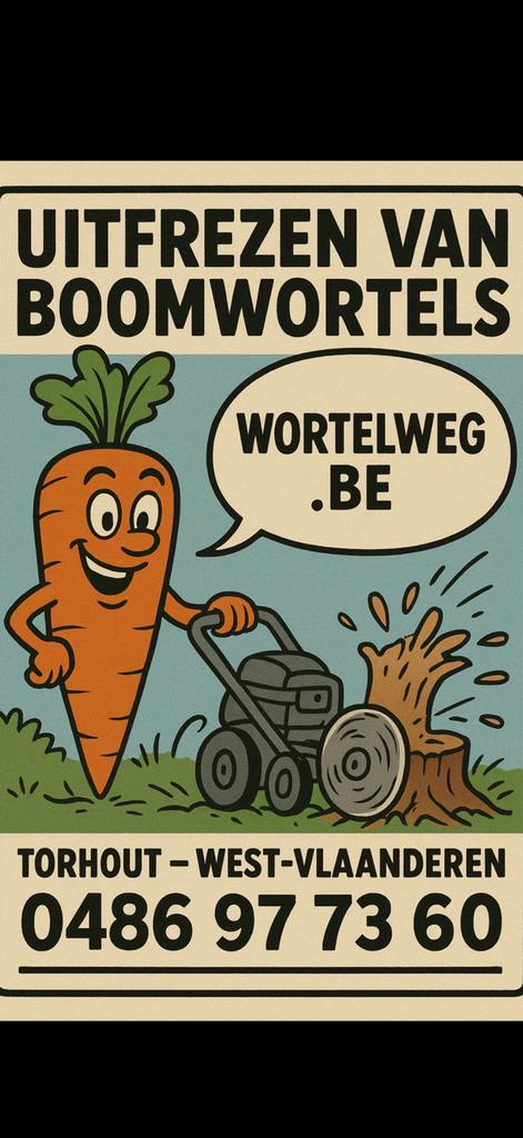Boomwortels uitfrezen Tuinopkuis Bamboe verwijderen