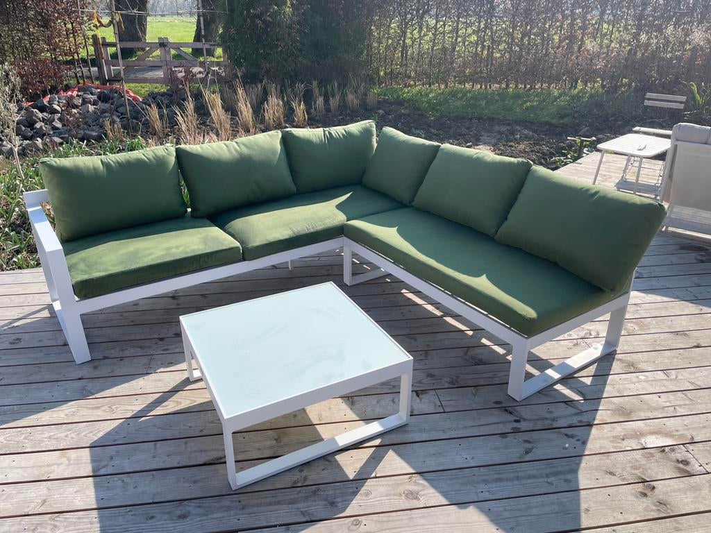 Wit tuinstel aluminium, Ophalen, Zo goed als nieuw, Aluminium