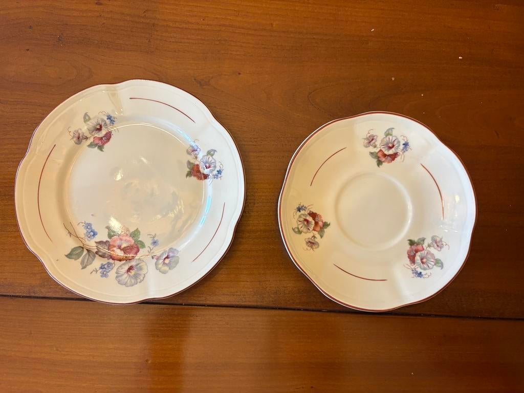 Vintage Chodziez koffieservies bloemenmotief, Ophalen