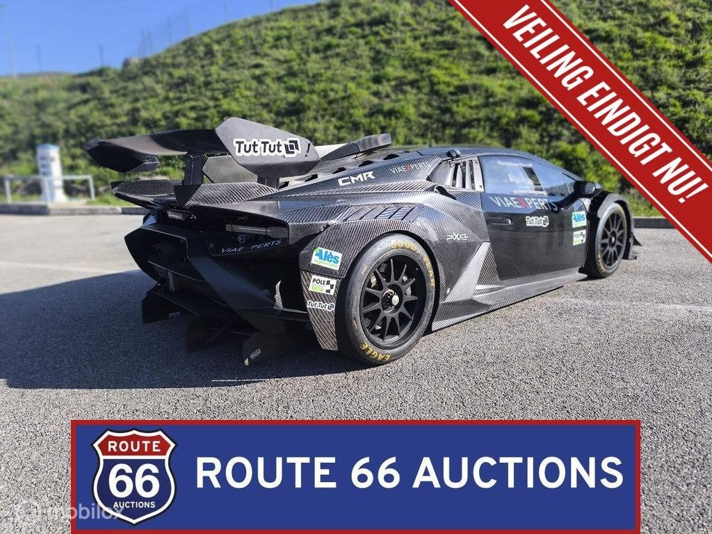 Lamborghini Huracán Super Trofeo EVO2 | 2016 | Route 66 Auc, Auto's, Lamborghini, Gebruikt, Overige modellen, Zwart, Bedrijf