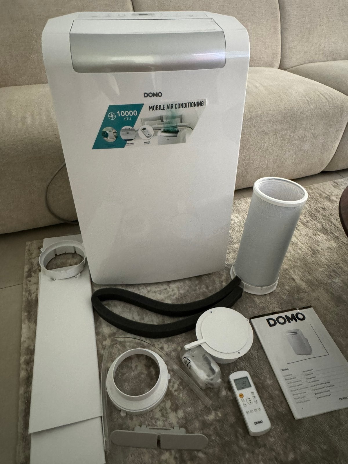Domo mobiele airco 10.000 BTU (DO360A) nieuwstaat!, Elektronische apparatuur, Airco's, Ophalen, Zo goed als nieuw