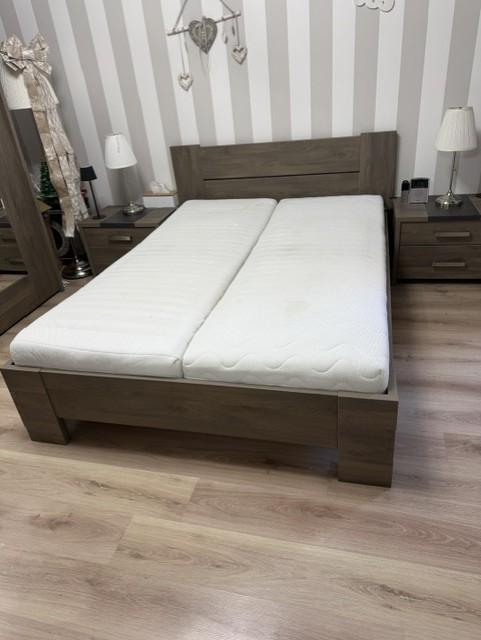 2 persoons bed met elektrische latten bodems, 140 cm, Brun, Enlèvement, Utilisé
