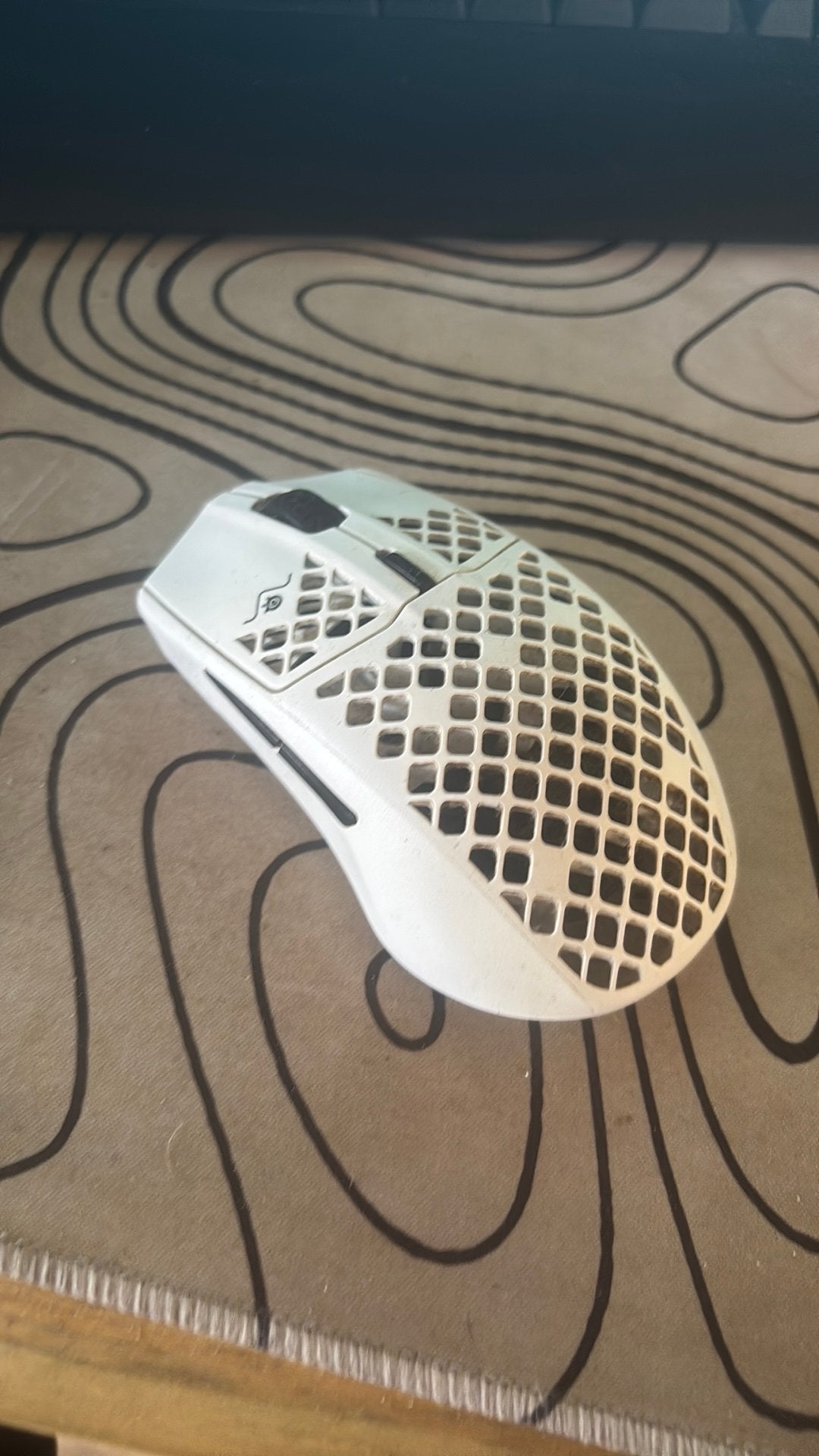 Steelseries aerox 3 wirreless 2022 snow computermuis, Computers en Software, Muizen, Ophalen, Zo goed als nieuw, Muis