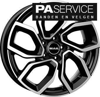 Nieuw 18 inch MAK FPBlack Alfa Romeo Zomerset incl Goodyear, Auto-onderdelen, Banden en Velgen, -, -, Banden en Velgen, Nieuw