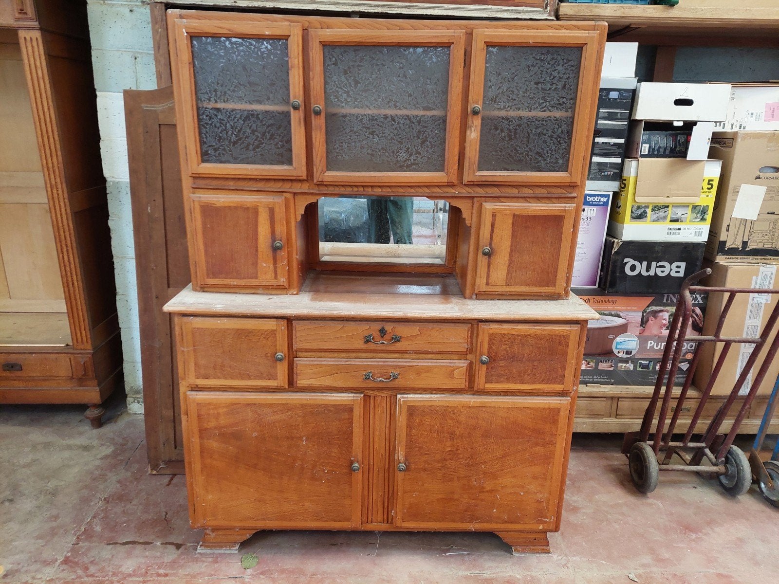 meuble double corps, Maison & Meubles, 25 à 50 cm, Avec porte(s), Vintage, 150 à 200 cm