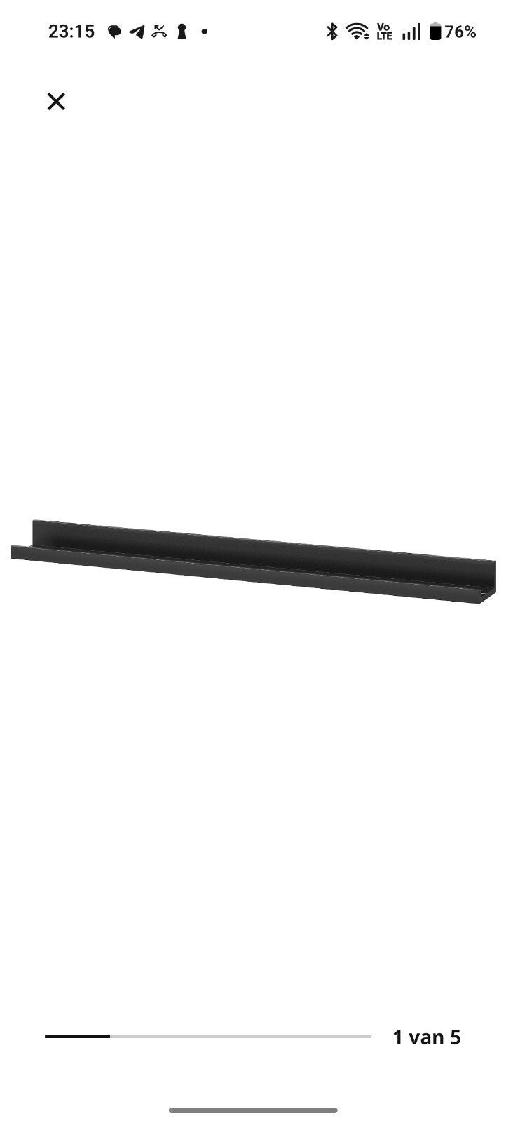 ikea Mosslanda schilderijplank, Ophalen