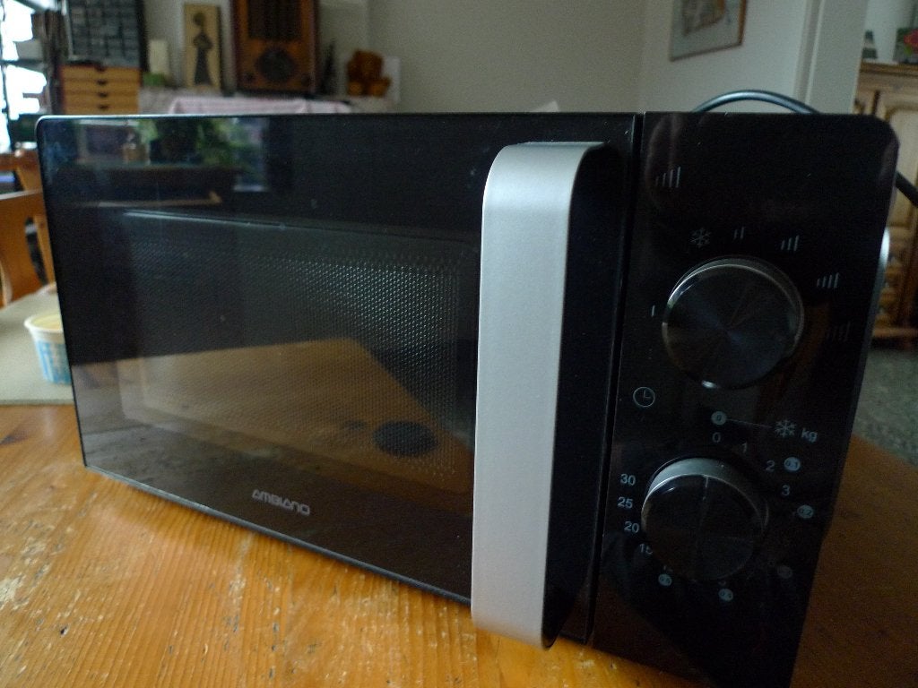 Microgolfoven Ambiano, Ophalen of Verzenden, Zo goed als nieuw, Draaiplateau, Vrijstaand