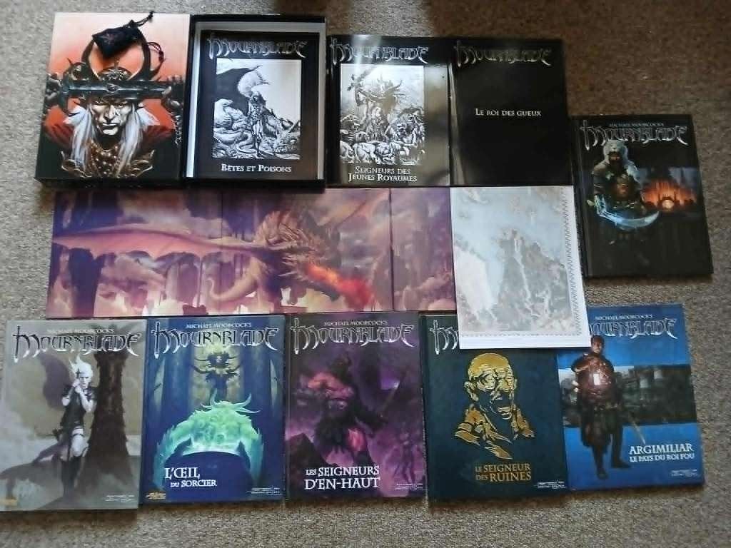 vente lot mournblade boite collector jeu de role jdr elric, Boeken, Fantasy, Ophalen of Verzenden