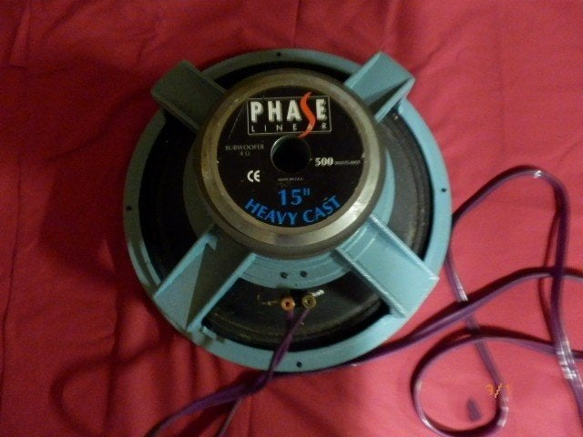 (25) -subwoofer 500 watt, Musique & Instruments, Enlèvement, Utilisé, 500 à 1000 watts