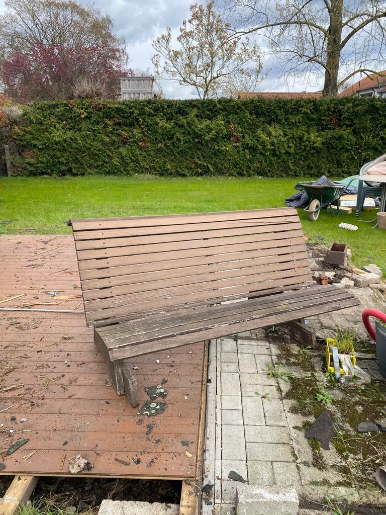 Bank gratis, Jardin & Terrasse, Enlèvement, Utilisé, Bois