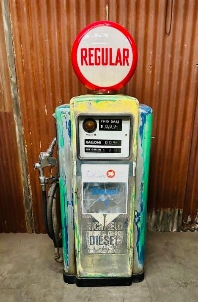 Wayne 100 vintage benzinepomp garage USA mancave decoratie, Enlèvement, Utilisé, Ustensile