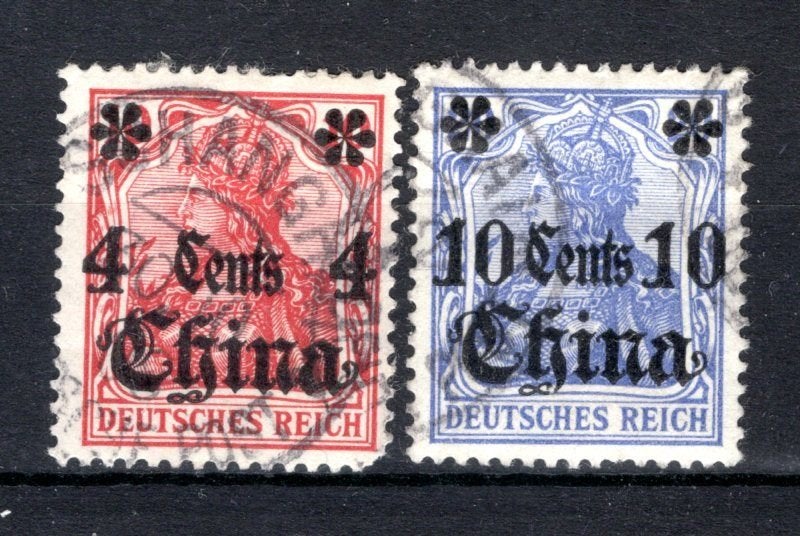 DEUTSCHES REICH China Yt. CHI31/32 gestempeld 1905, Verzenden, Gestempeld