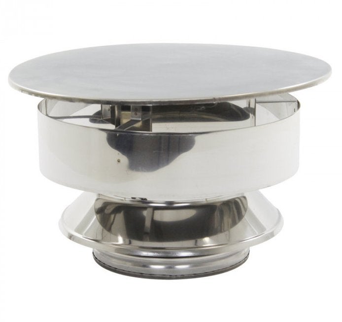 Inox schoorsteen maat 250mm., Ophalen, Nieuw, Hout, Vrijstaand