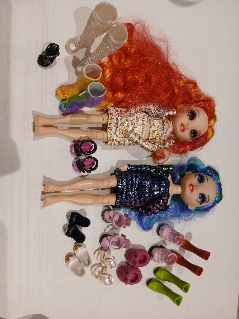 2x rainbow high poppen (+extra schoenen), Ophalen, Gebruikt, Overige typen