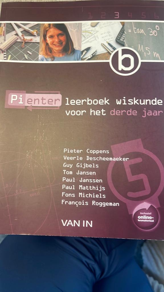 Leerboek wiskunde derde jaar, Livres, Livres scolaires, Enlèvement ou Envoi, Mathématiques B
