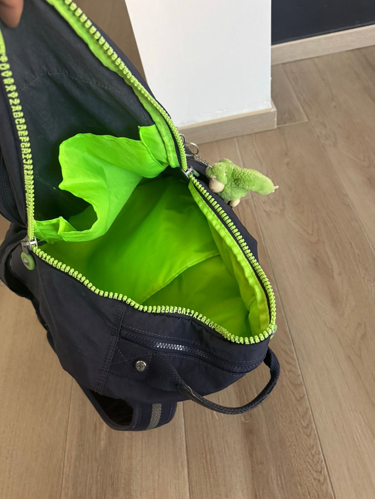 Kipling boekentas blauw groen, Enlèvement, Comme neuf