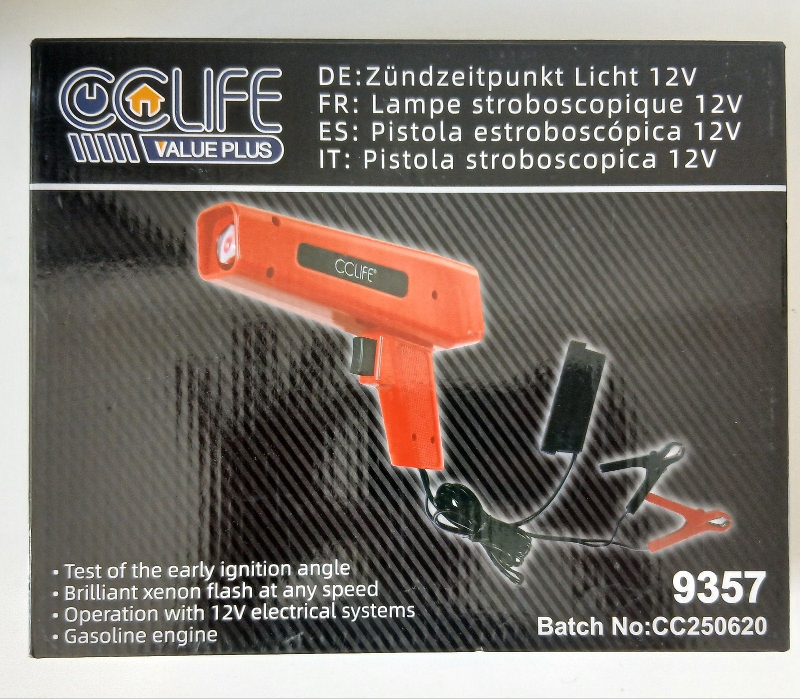 Lampe stoboscopique pour allumage, Ophalen