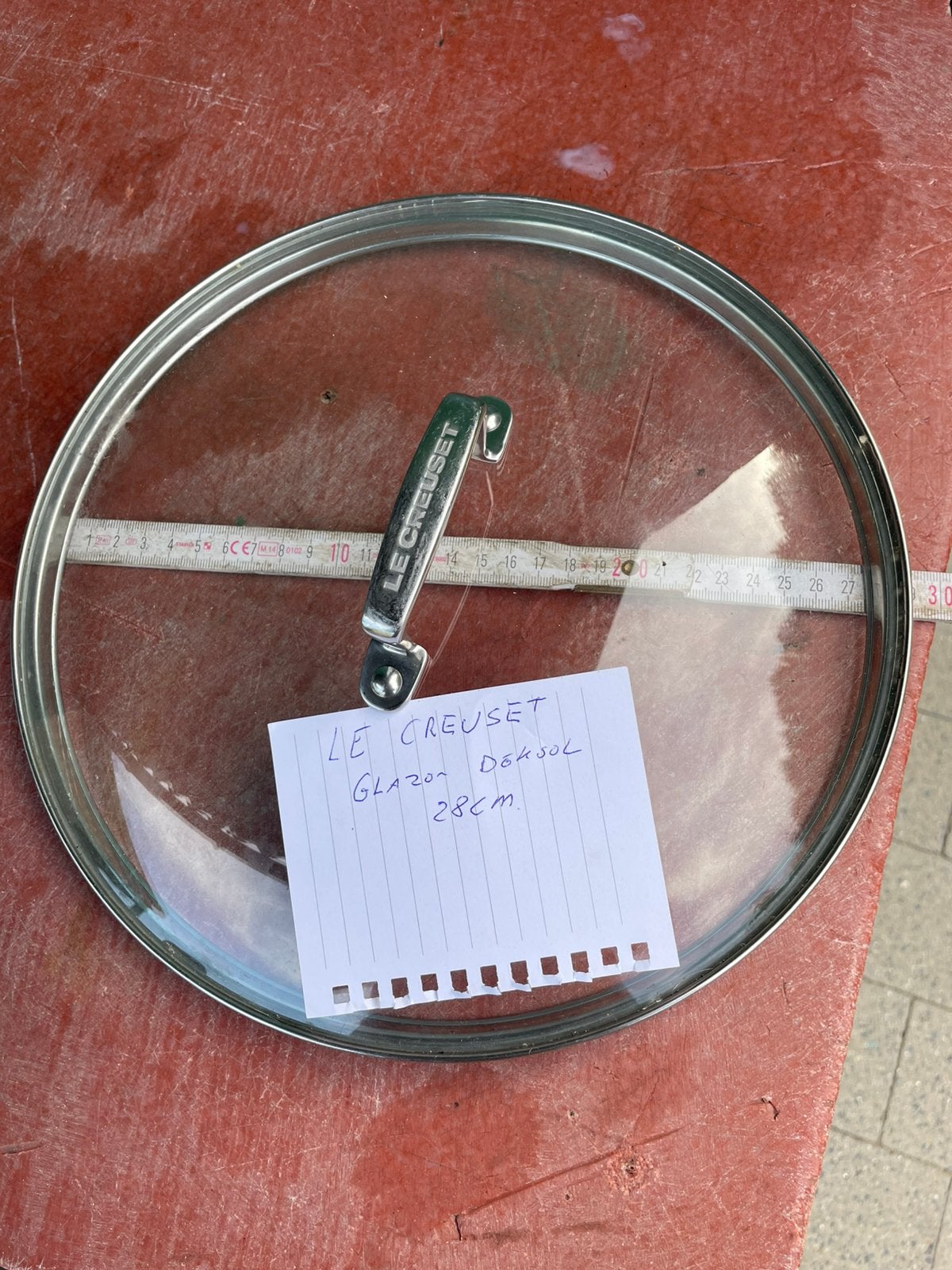 Glazen deksel voor braadpan, Enlèvement, Comme neuf, Cocotte, Le Creuset