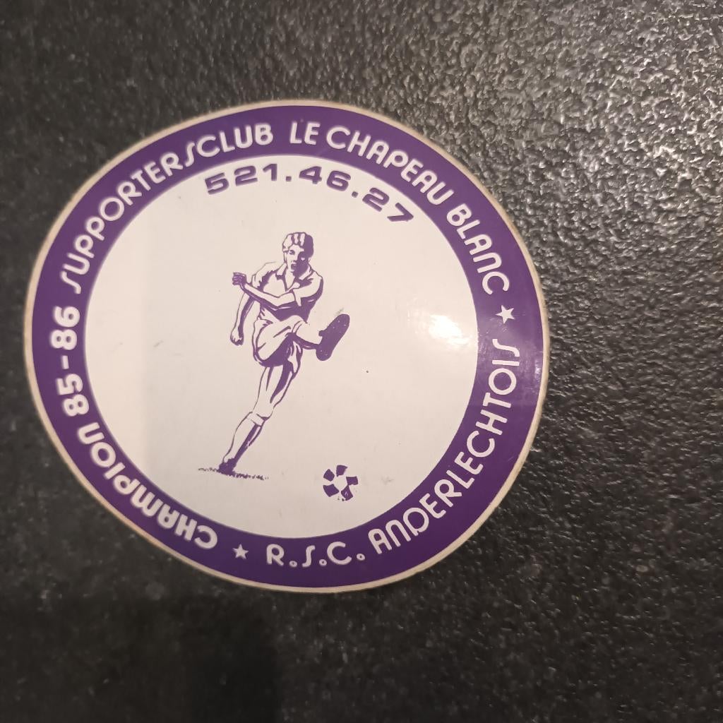 2 vintage stickers RSC Anderlecht, Verzenden