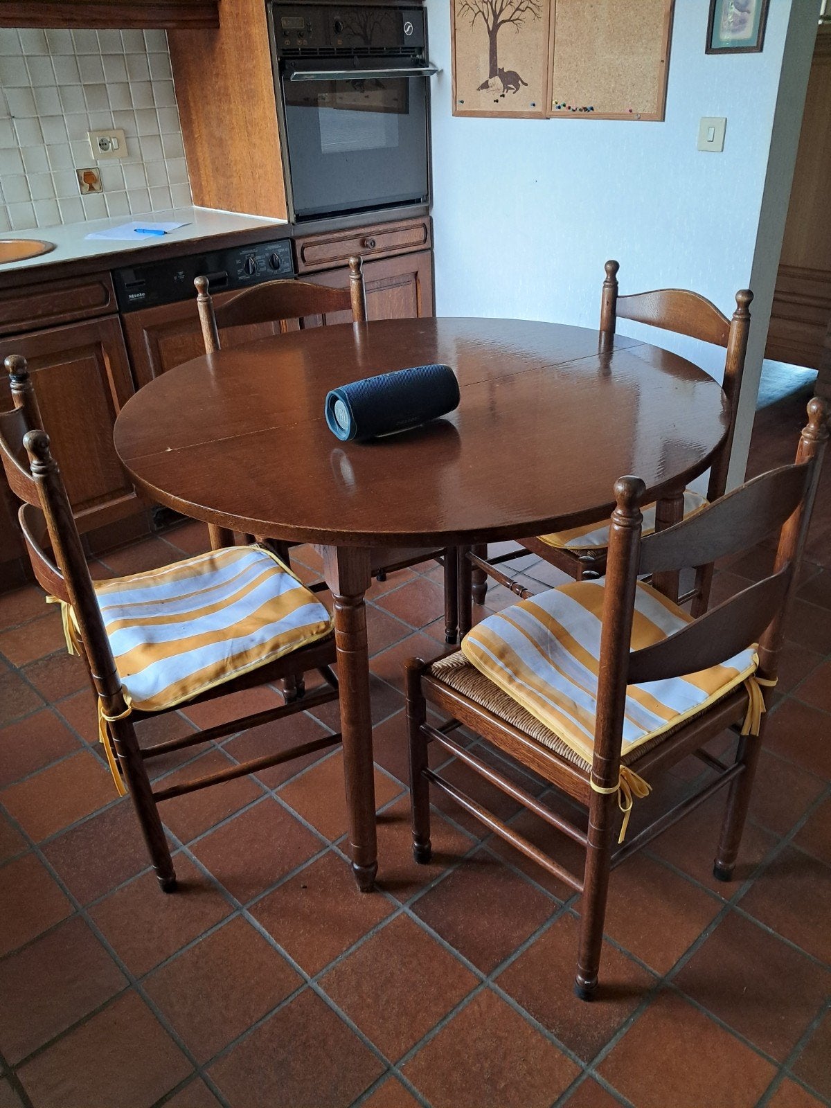 Keukentafel en stoelen, Huis en Inrichting, Tafels | Eettafels, Ophalen