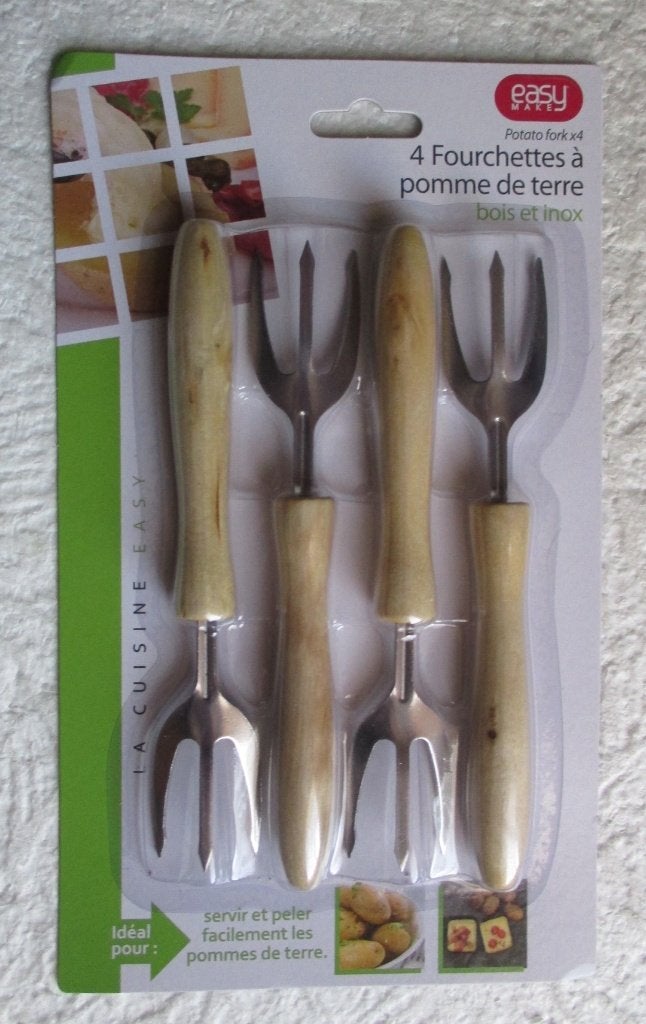 4 Fourchettes A Pomme De Terre, Enlèvement ou Envoi, Neuf, Set de couverts, Fourchette de table
