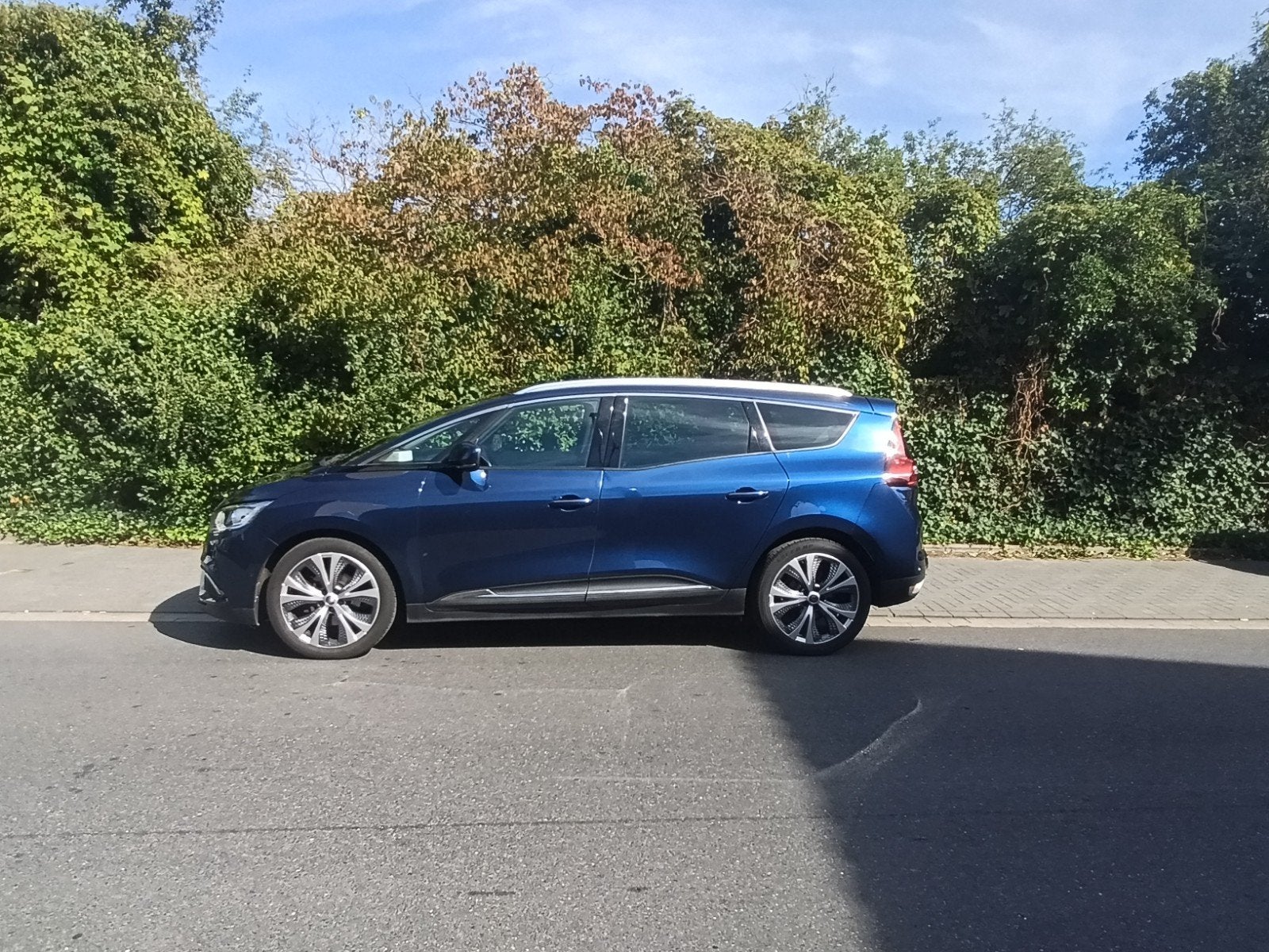 Renault scenic, Auto's, Adaptive Cruise Control, Monovolume, Blauw, Leder en Stof