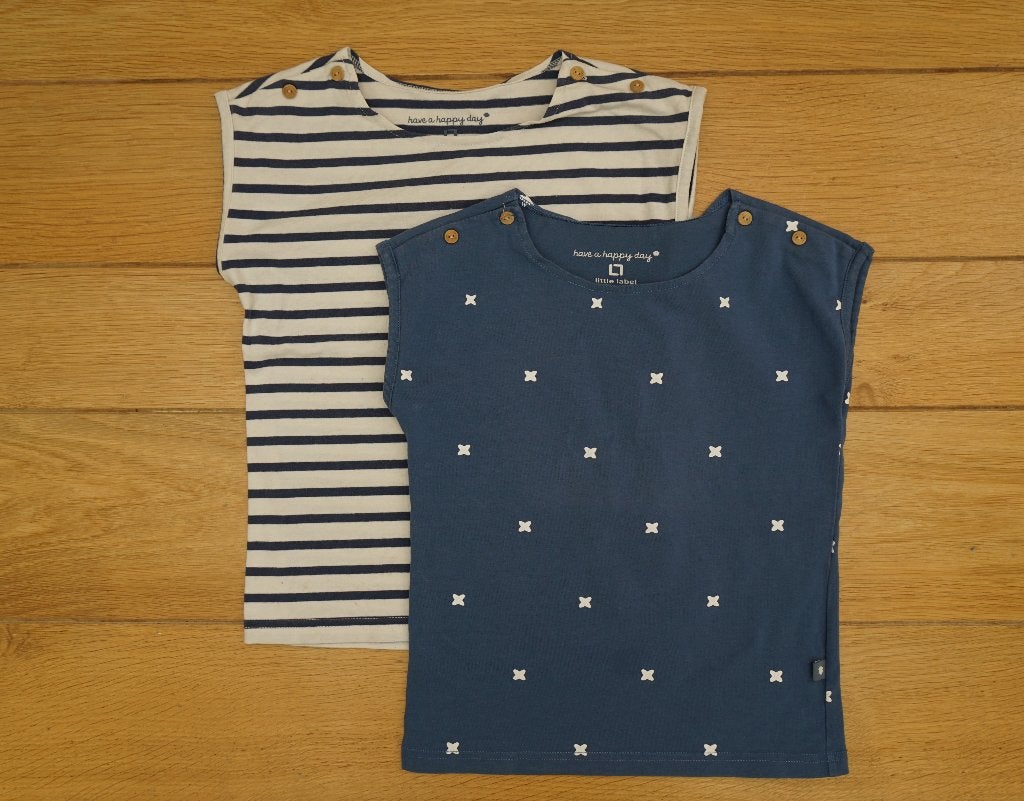 2 T-shirts Little Label, maat 110 - 116, Kinderen en Baby's, Kinderkleding | Maat 110, Little label, Meisje, Ophalen of Verzenden